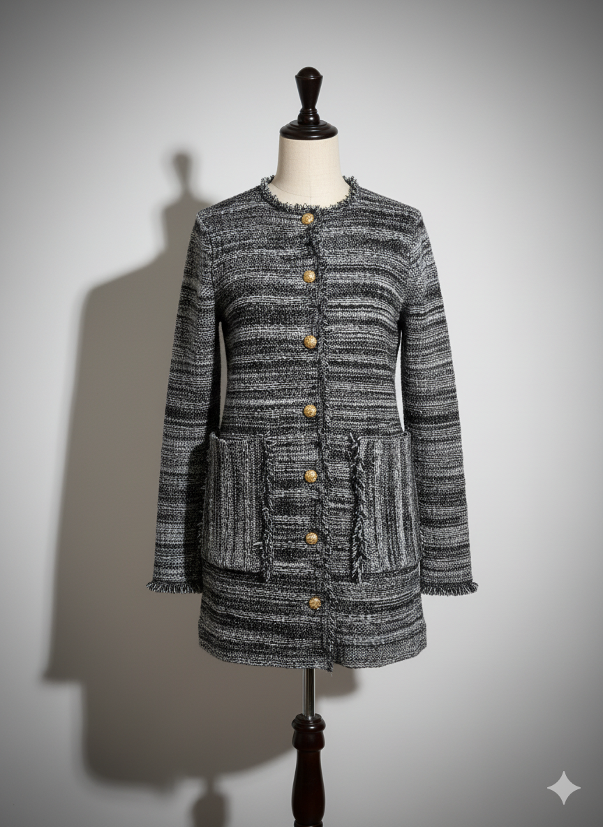 THE TEXTURED CASHMERE COAT