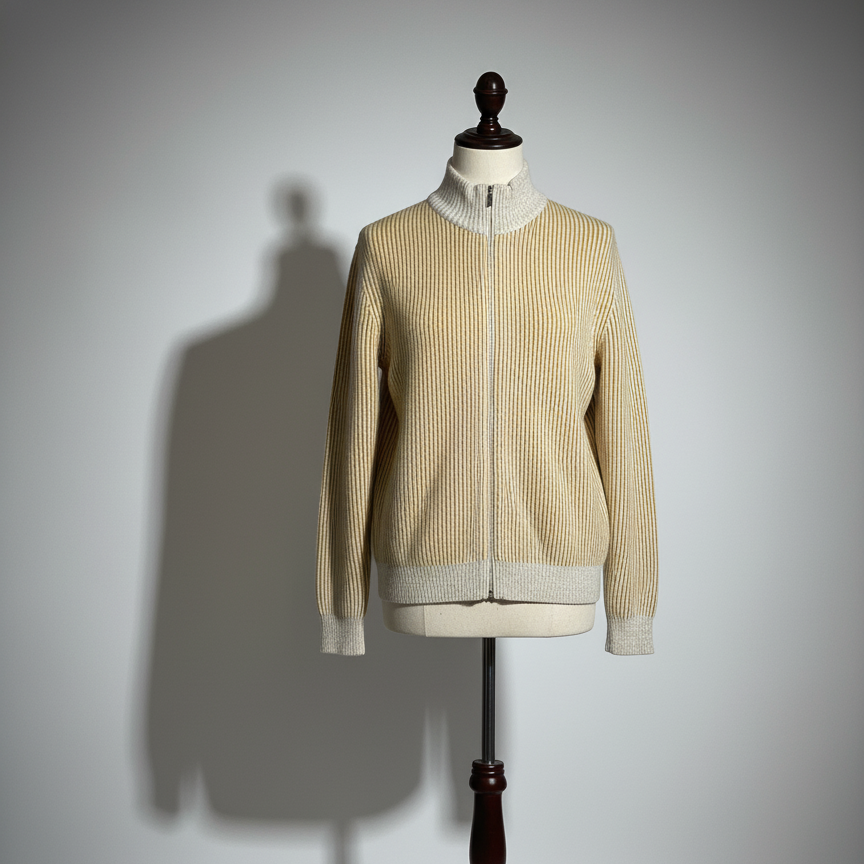 THE TWO-TONE ZIP SWEATER
