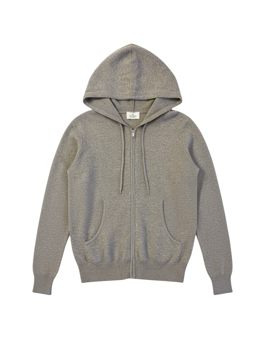 THE CASHMERE ZIP HOODIE