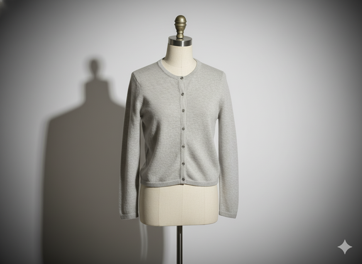 THE CREWNECK CASHMERE CARDIGAN