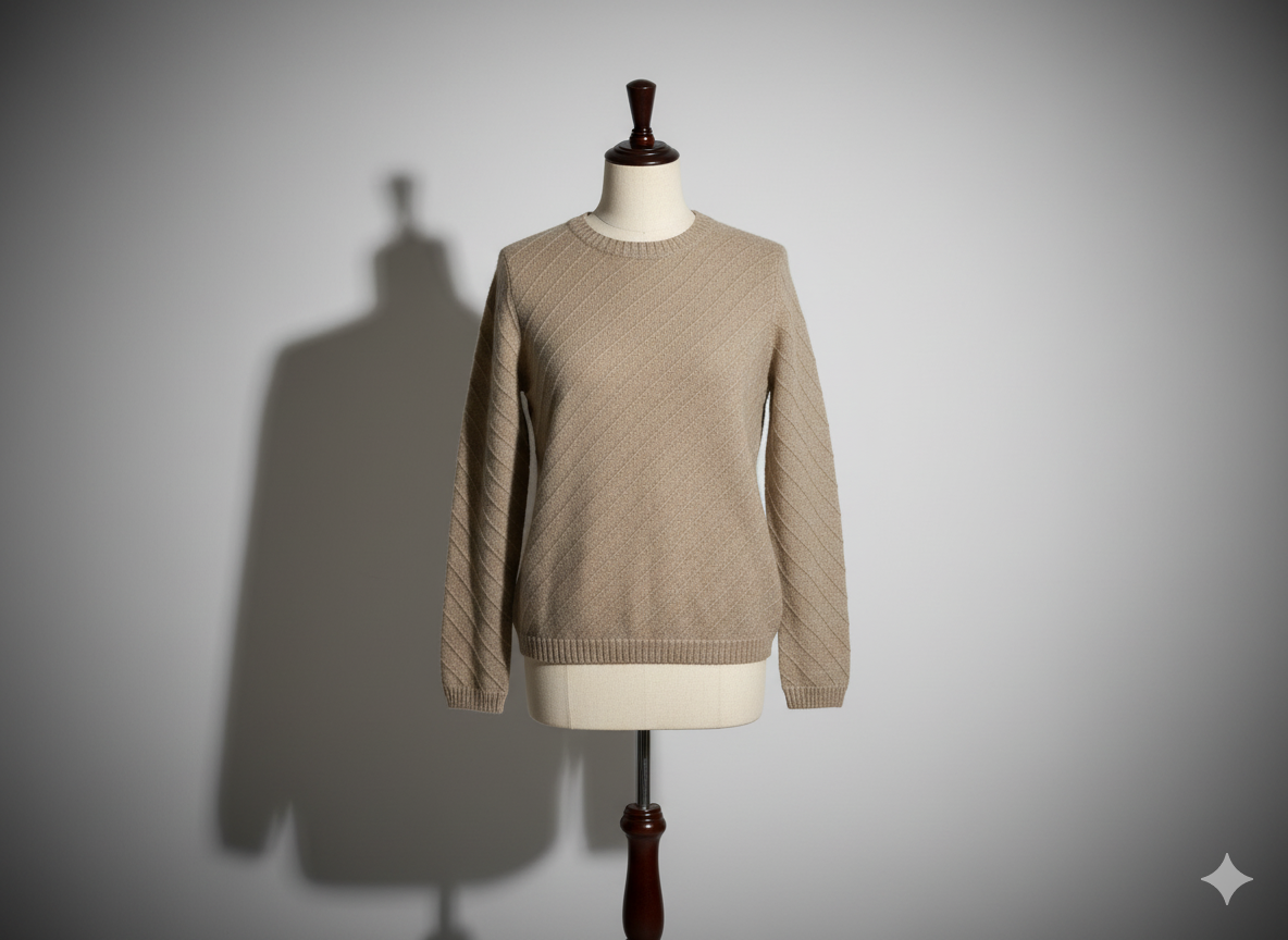 THE TEXTURED CASHMERE SWEATER