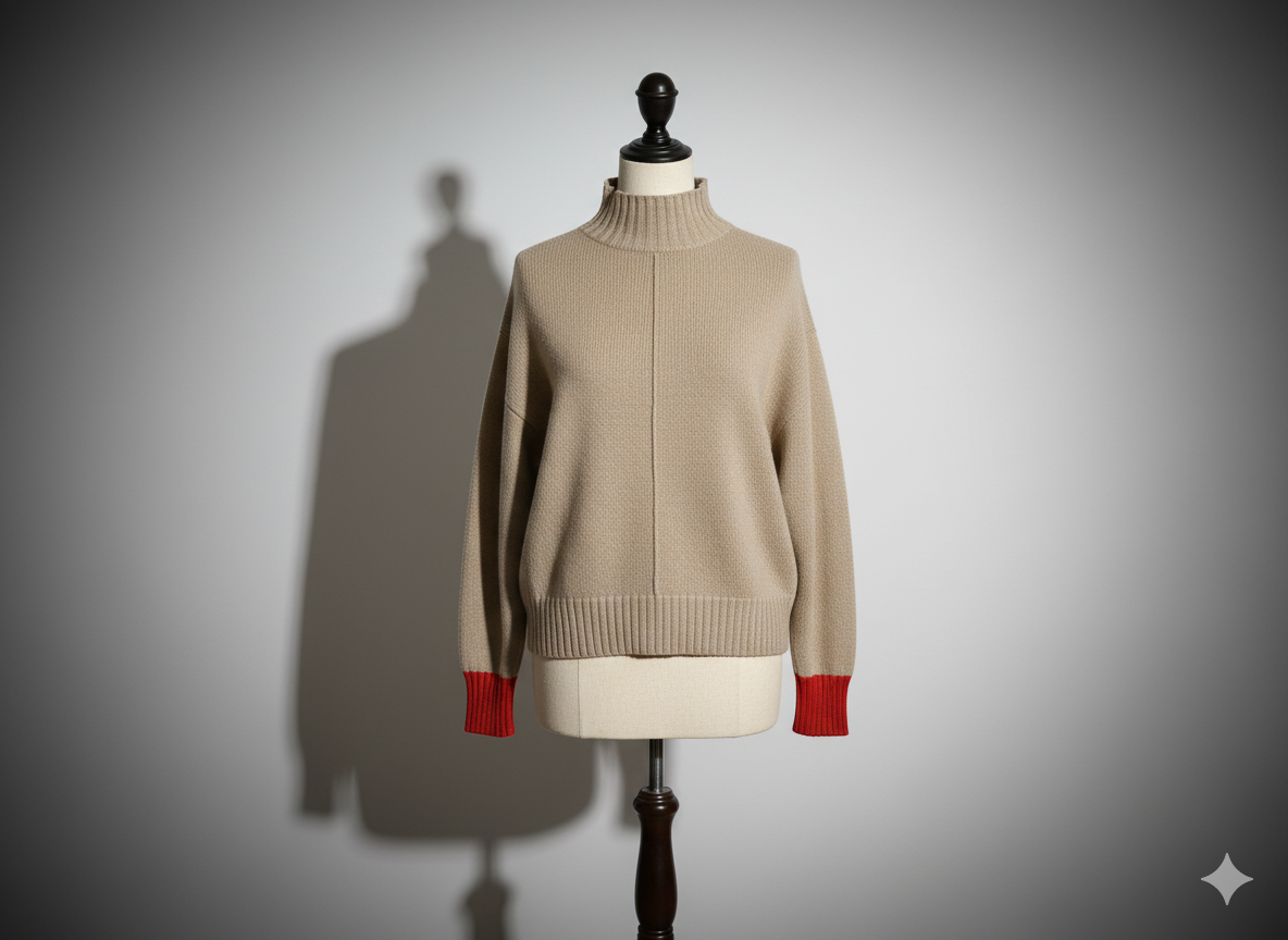 THE COLOR-BLOCK MOCK NECK