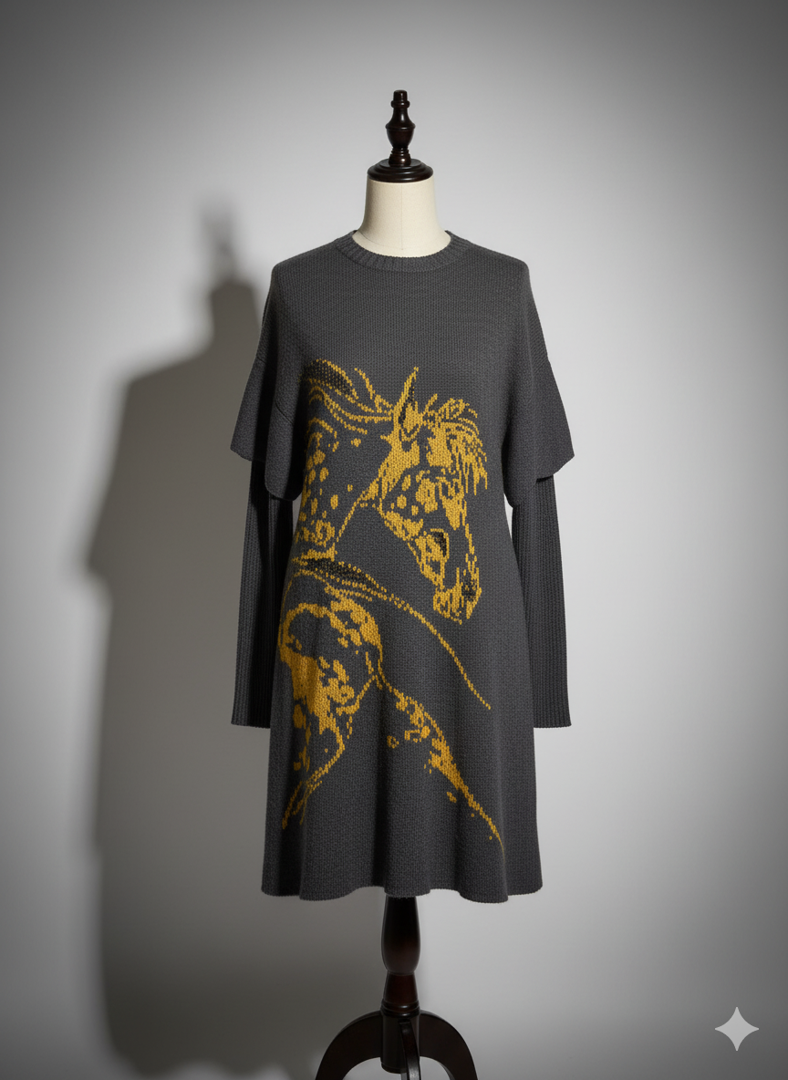 THE EQUESTRIAN CASHMERE DRESS