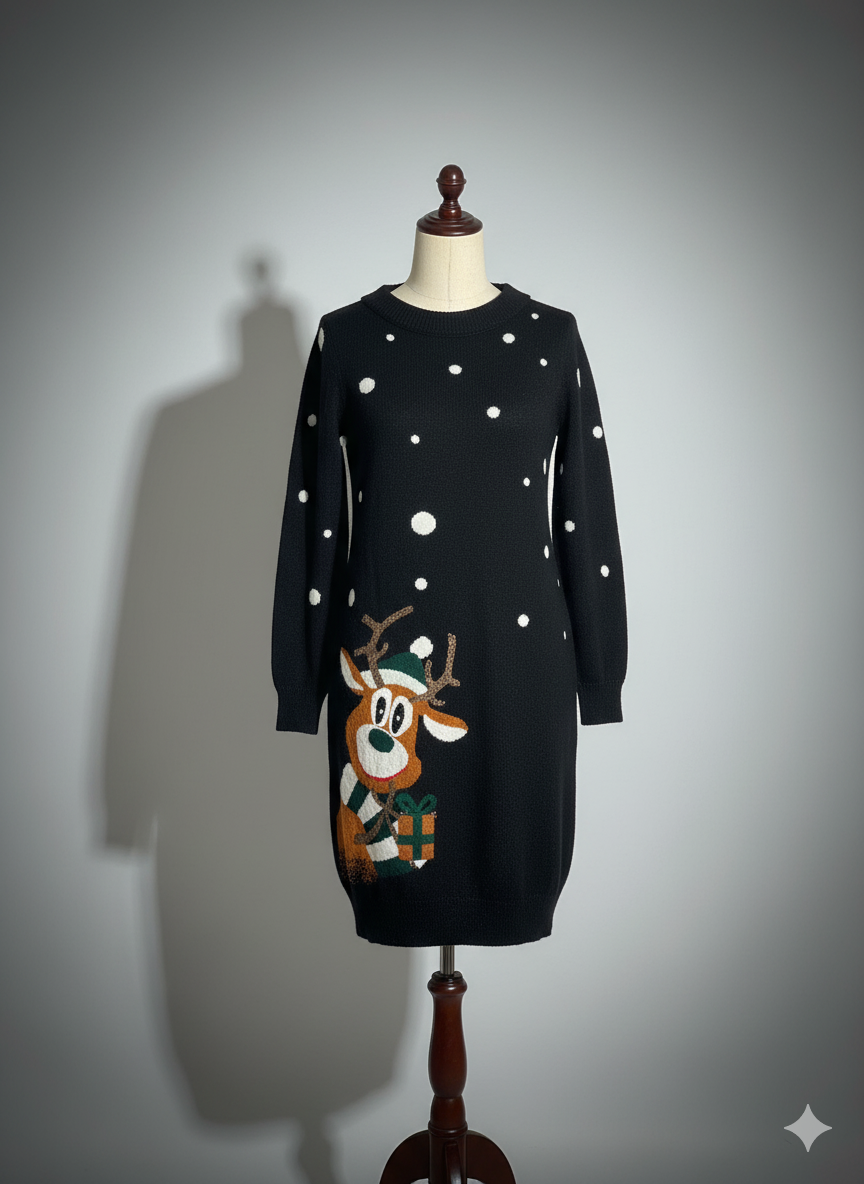 THE REINDEER CASHMERE DRESS