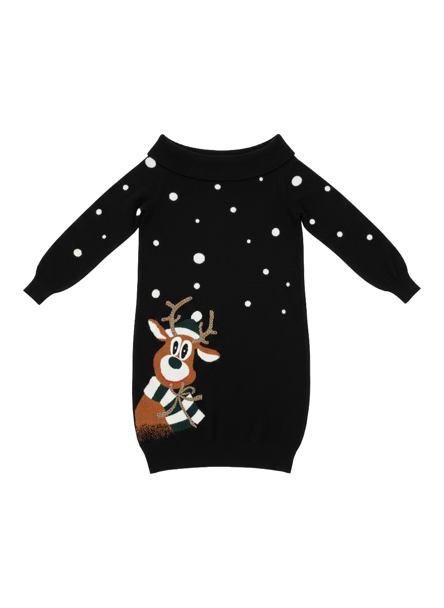 THE REINDEER CASHMERE DRESS