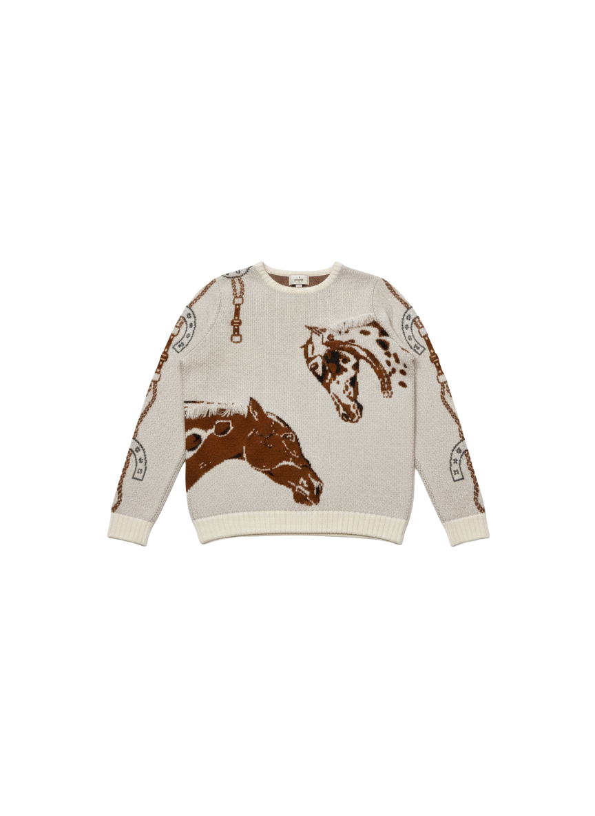THE EQUESTRIAN PRINT SWEATER