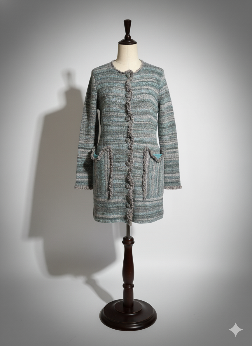 THE TEXTURED KNIT COAT