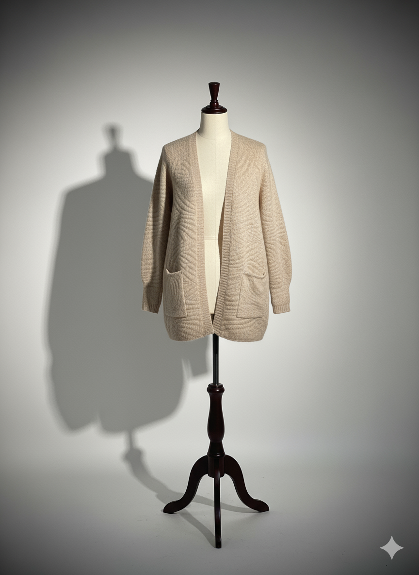 THE SWIRL KNIT CASHMERE CARDIGAN