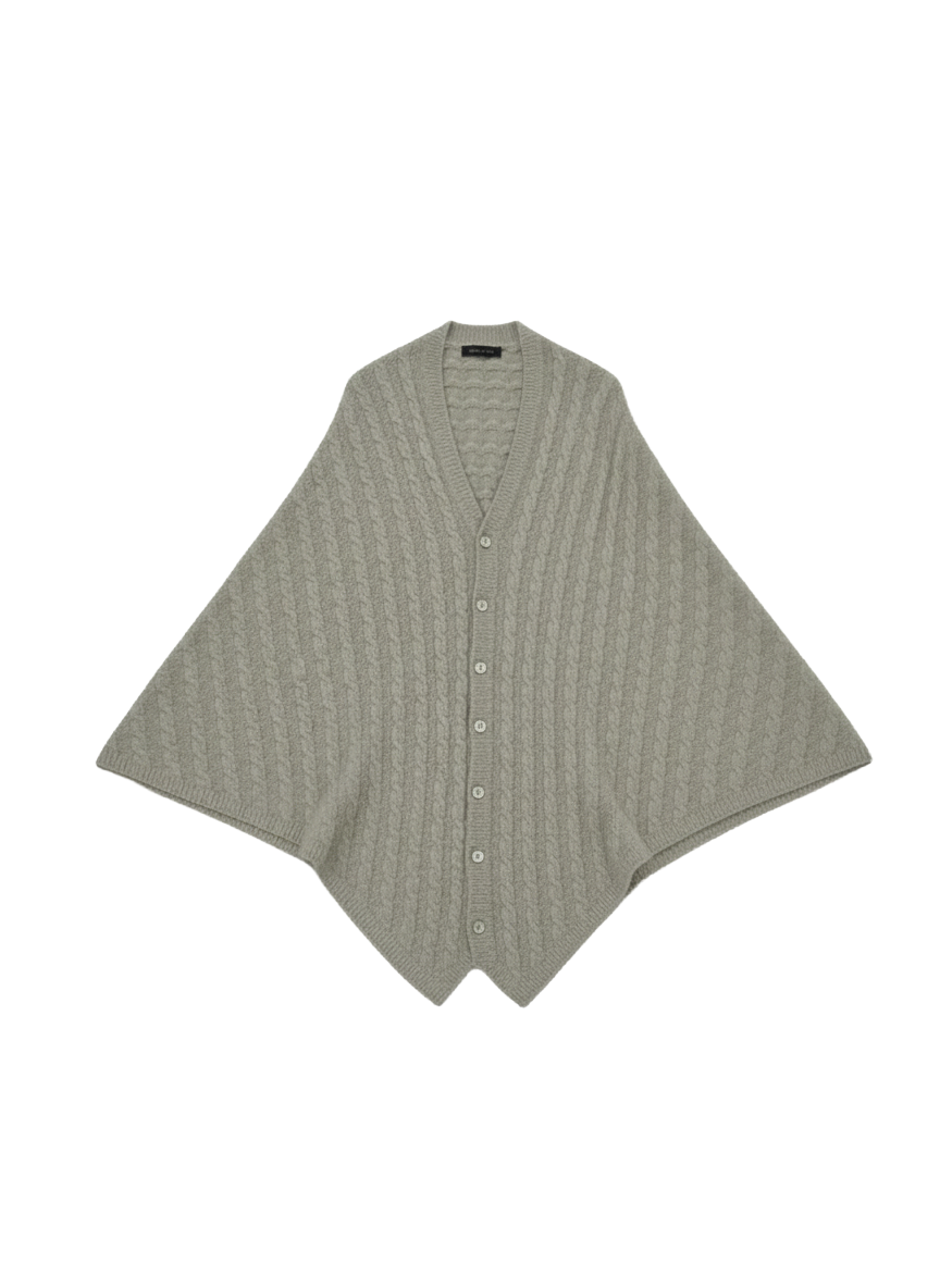 THE CABLE-KNIT CASHMERE CAPE
