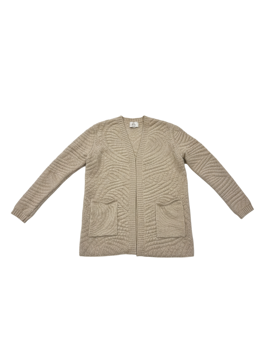 THE SWIRL KNIT CASHMERE CARDIGAN