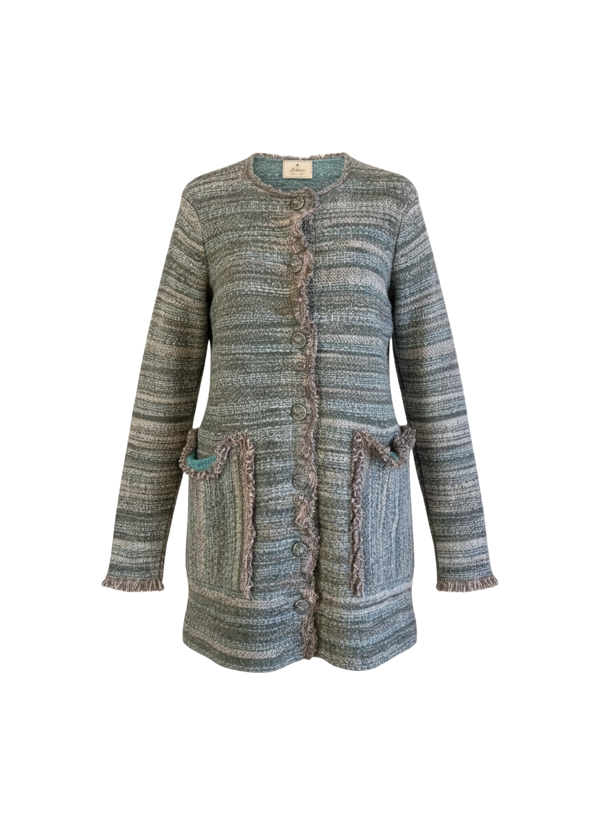 THE TEXTURED KNIT COAT