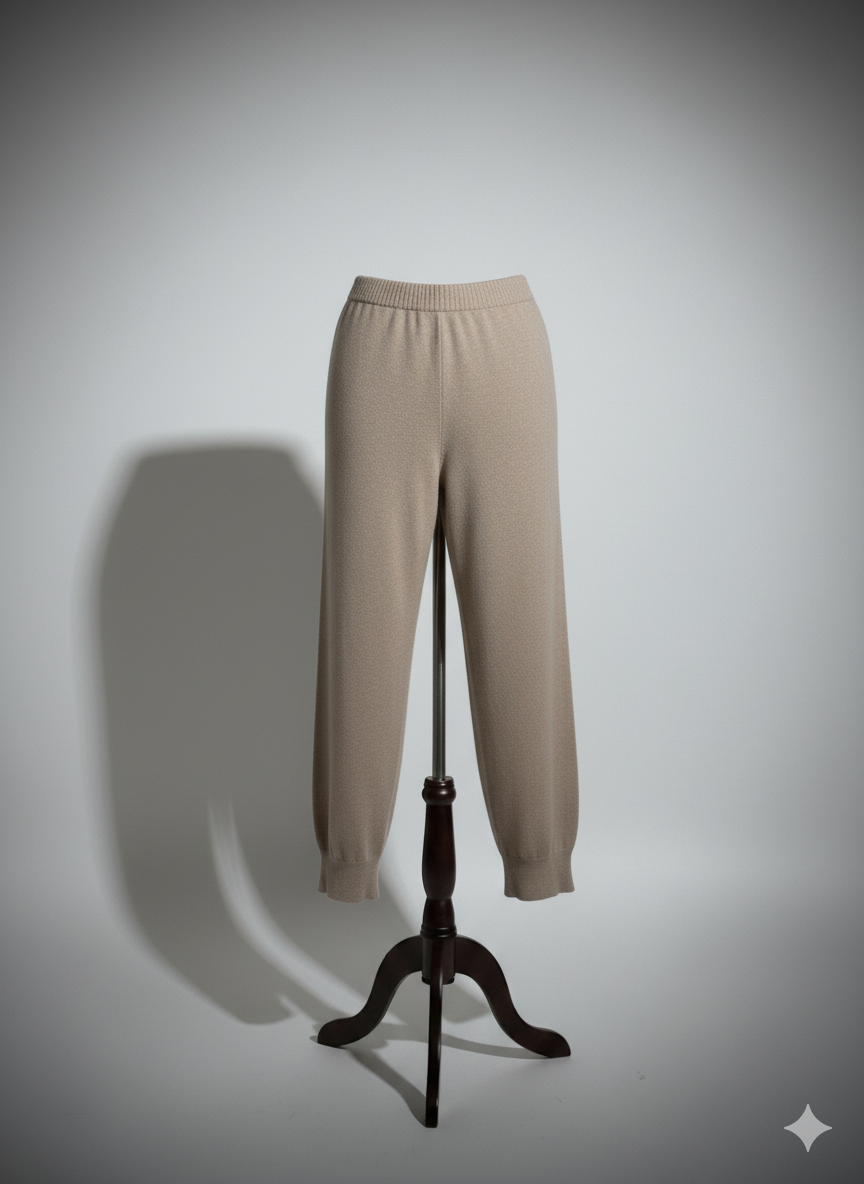 THE CASHMERE JOGGER IN BEIGE